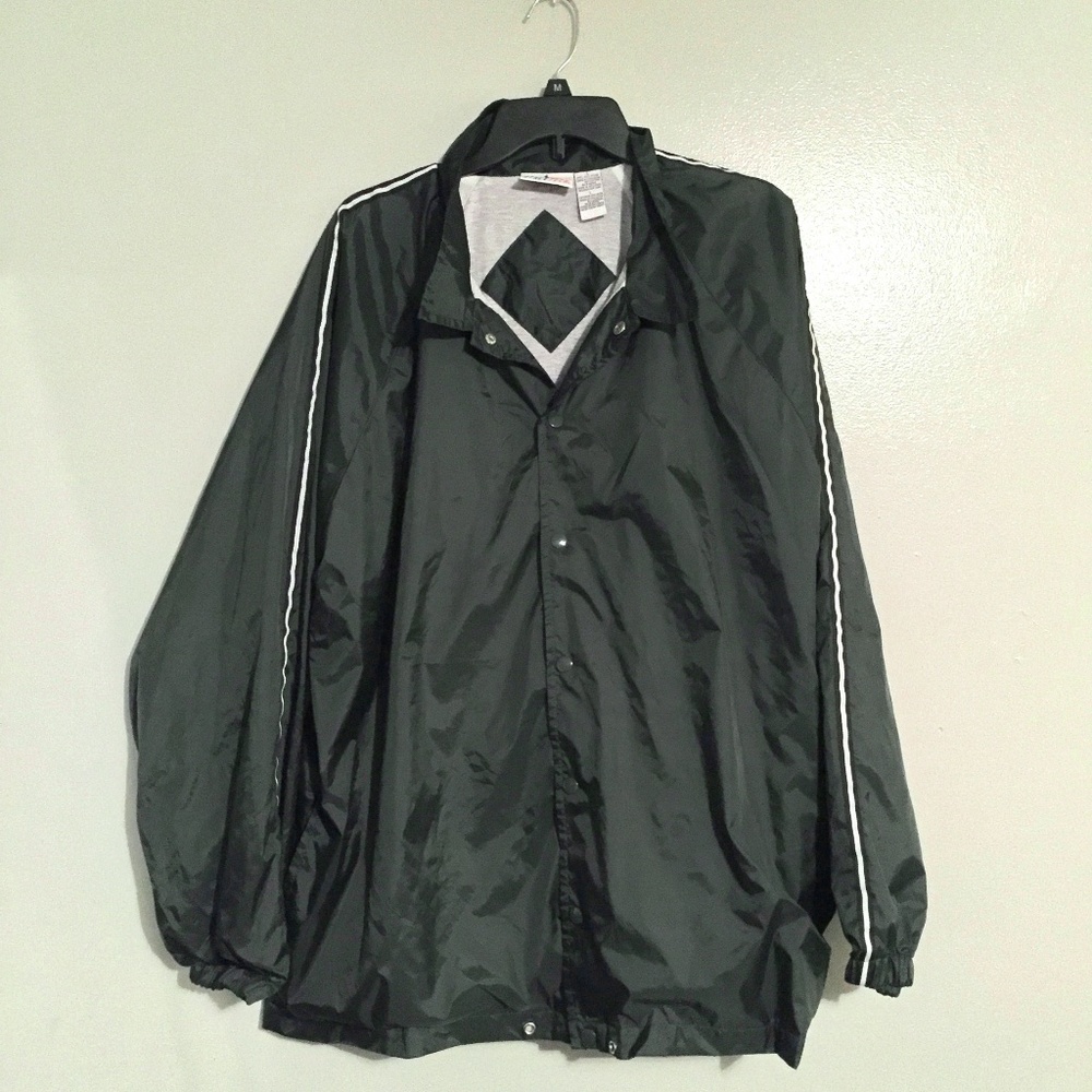 Athletech Large Windbreaker dark green Athleticwear athletic sports jacket